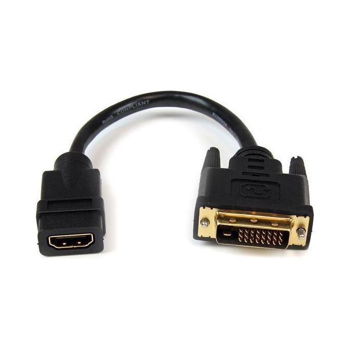 StarTech.com Adattatore Cavo Video Hdmi A Dvi-d Da 20 Cm F-m