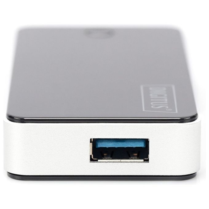 Digitus Hub 4 Porte Usb 3.0 Con Alimentatore Nero