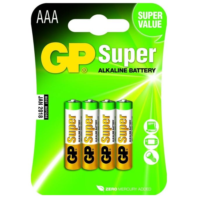 Gp Batteries Blister Ministilo Lr03 Gp24au4