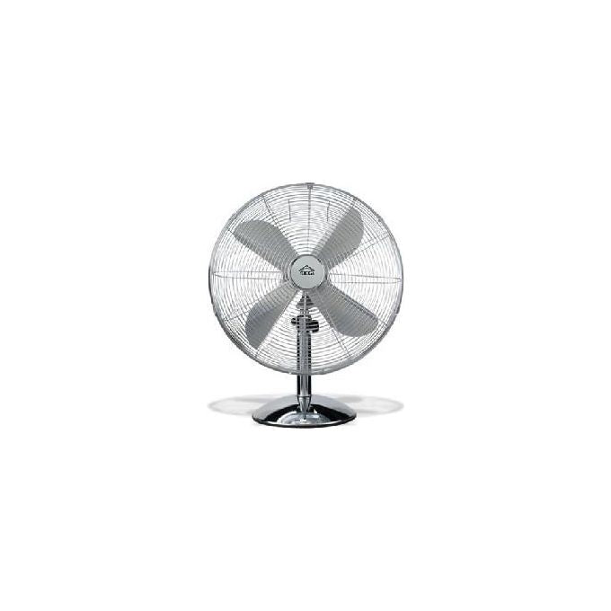 DCG Ventilatore da Tavolo in Metallo 40cm Modello VE1616SS per Uso Domestico e Professionale