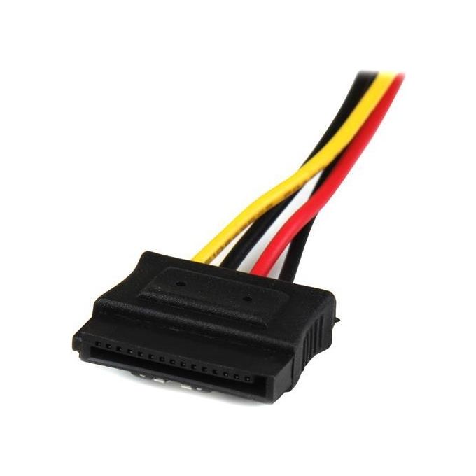 StarTech Adattatore splitter cavo di alimentazione Y LP4 a 2 SATA latching da 30 cm - Molex 4 pin a dual SATA