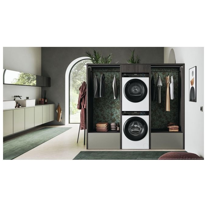 Haier HD90-A2939 I-Pro Series 3 Asciugatrice Pompa di Calore 9 Kg Classe A++ Sensore Umidita' 65 dB (85x59,5x66,5 cm) colore Bianco