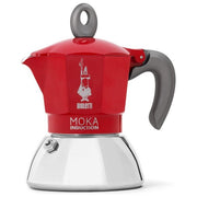Bialetti Moka induction 2 Tazze Rosso-Argento