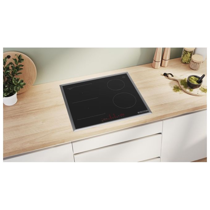 Bosch PVS645HB1E Serie 6 Piano cottura a induzione 60 cm 4 zone CombInduction DirectSelect Wi-Fi PowerBoost colore Nero