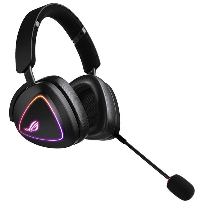 Asus DELTA II ROG Cuffie Gaming Wireless Tri-Mode 2.4 GHz Bluetooth USB-C Driver 50mm Microfono staccabile RGB 140h colore Nero