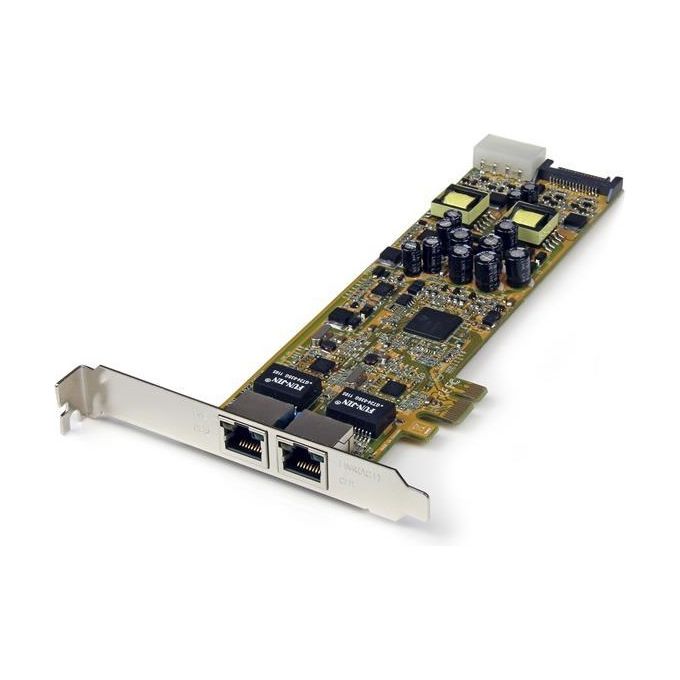StarTech Adattatore scheda di rete PCIe Ethernet Gigabit PCI Express a due porte - PoE-PSE