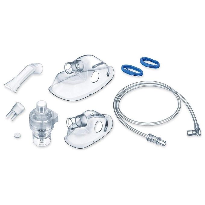 Beurer 602.15 Accessori di ricambio per aerosol IH 58 e IH60 contiene boccaglio erogatore nasale mascherina adulto mascherina per bambini tubo flessibile per aria compressa e 10 filtri