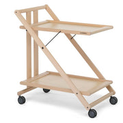 Foppapedretti Carrello Portavivande Pieghevole 2 Piani Modello Sprint Naturale