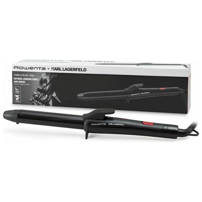Rowenta CF321L X Karl Lagerfeld Arricciacapelli 25 mm 47 W Ceramica Tormalina 200°C colore Nero Rosso