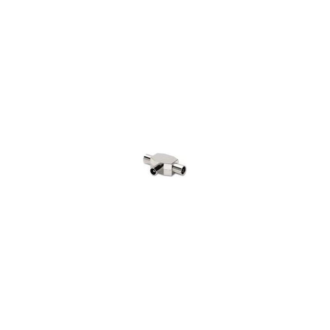 Nuova Video Suono Rf91 Distributore Tv 2 Vie 1 Spina Antenna 75hom - 2 Prese Antenna 75hom