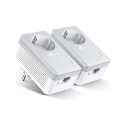 TP-LINK TL-PA4010P KIT AV600 Nano Powerline 600 Mbps Ac con Presa Passante homeplug 2pz