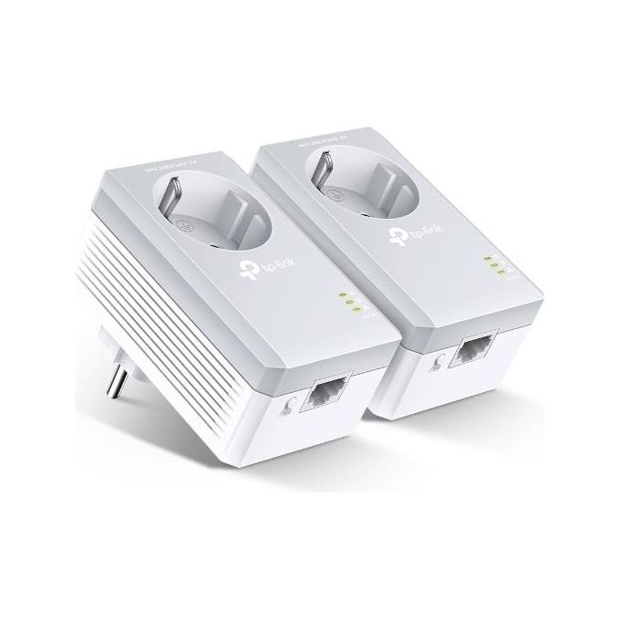 TP-LINK TL-PA4010P KIT AV600 Nano Powerline 600 Mbps Ac con Presa Passante homeplug 2pz