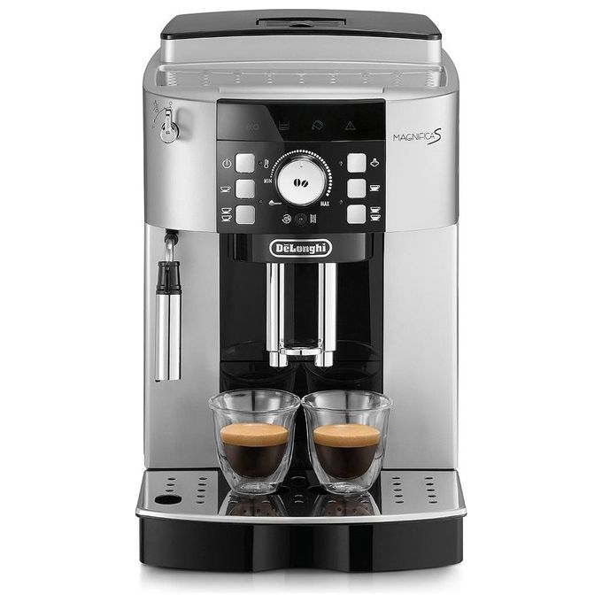 DeLonghi ECAM 21.117 SB Magnifica S Macchina da Caffe' Sistema Automatico Potenza 1450 W Capacita' 1,8 Litri Aroma Control Funzione Stand-By Cappuccino System Silver-Nero