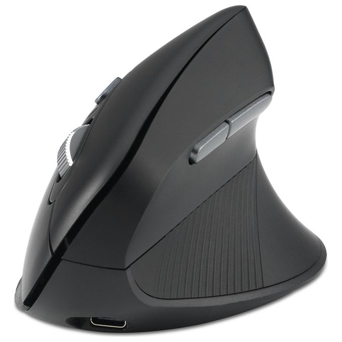 Kensington K72482WW Pro Fit Ergo MY630 EQ Mouse Ricaricabile Wireless con Bluetooth e Ricevitore USB-A 55% Materiale Riciclato Batteria Fino a 4 Mesi colore Nero