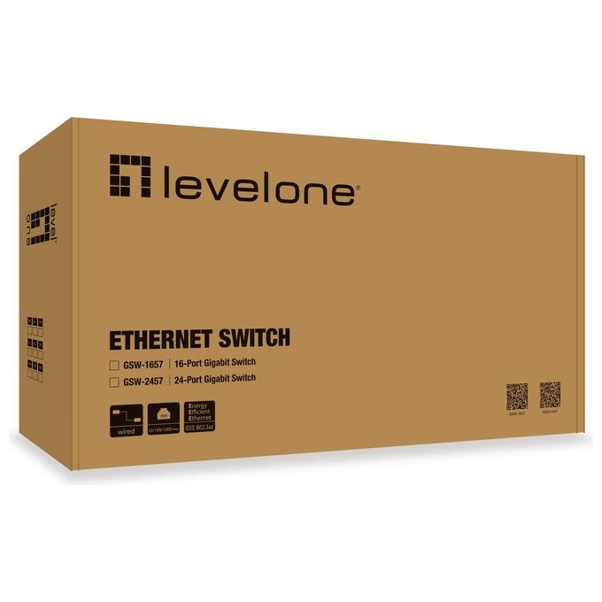Level One Gsw-2457 gbit Ethernet Switch 24 port
