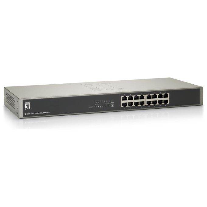 Levelone Switch 16xrj45 Palmcon 1 Gbit