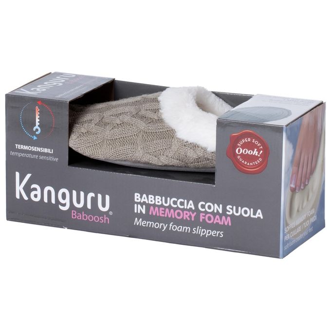 Lavatelli Kanguru 1144 Babbucccia Donna con Suola in Memory Form, Taglia XS