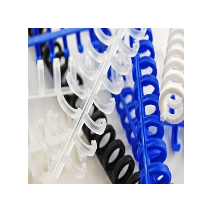 Gbc Cf50 Dorsi Plastici Click 8mm Bianco