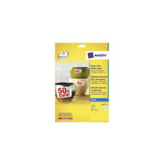Avery Etichette in Poliestere Bianco 24 Pezzi per Foglio Stampanti Inkjet 10 Fogli 63,5x33,9mm Bianco