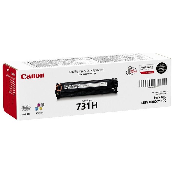 Canon Toner 731h Bk Nero 2400 pagine Lbp-7100cn-lbp-7110cw