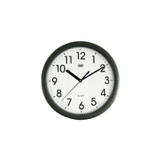 Trevi 0330100 Orologio da Parete, Aanalogico, diametro 25cm, Movimento Continuo al Quarzo, Nero