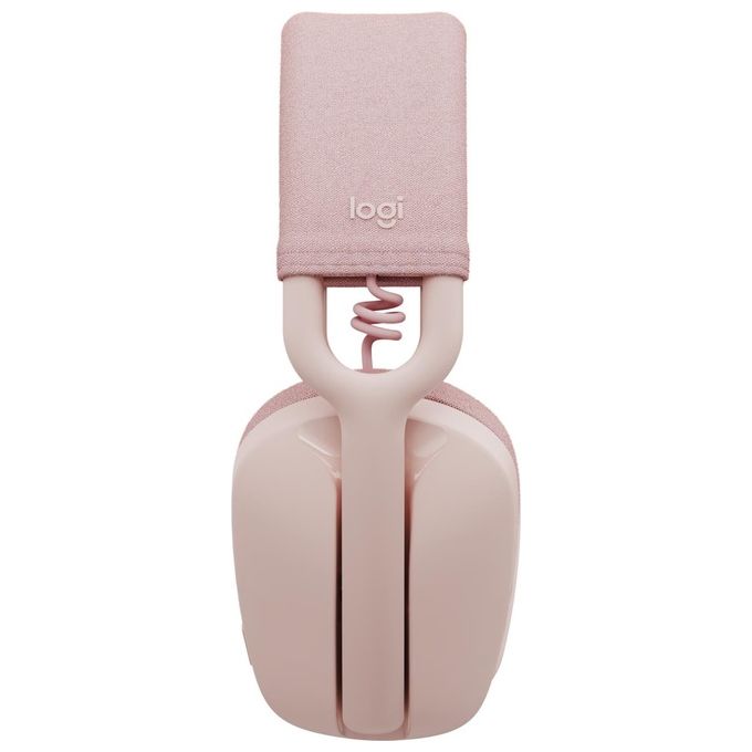 Logitech 981-001224 Zone Vibe 100 Cuffie Wireless Over-Ear con Microfono Cancellazione Rumore Bluetooth 5.2 Multipoint Fino a 30 Metri 18 Ore Batteria Colore Rosa