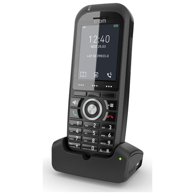 Snom M70 Ricevitore Telefonico DECT Identificatore di Chiamata Nero