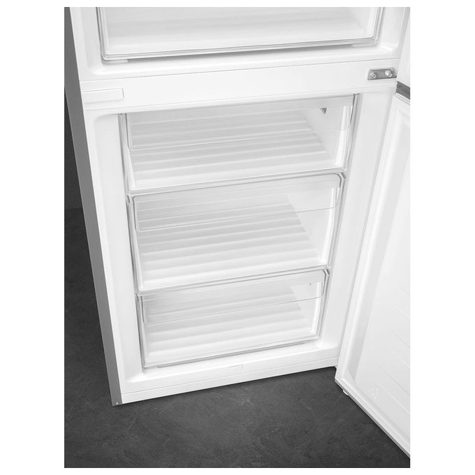 Smeg RC18XDNE Frigorifero Combinato 300 L 185 cm Classe E 38 dB No Frost MultiFlow Display LED (185x60x59 cm) colore Acciaio Inox