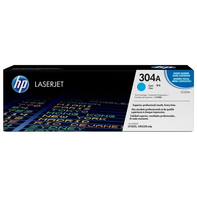 Hp toner ciano 2800 pagine per clj cm2320 cp2025