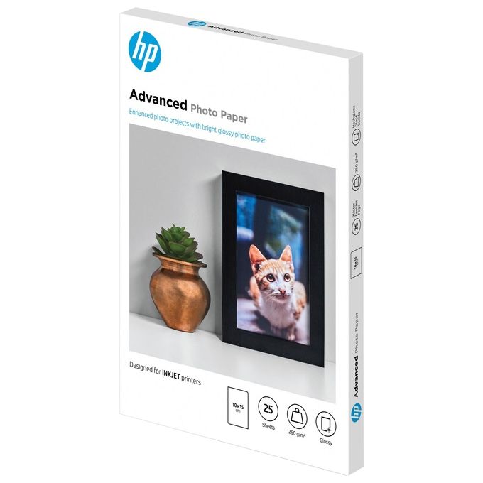 Hp Carta Foto Lucida 10x15cm S B(25fg)