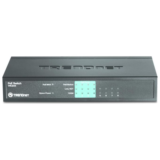 Trendnet 8 Port 4x10-100 4 Poe Poe Switch