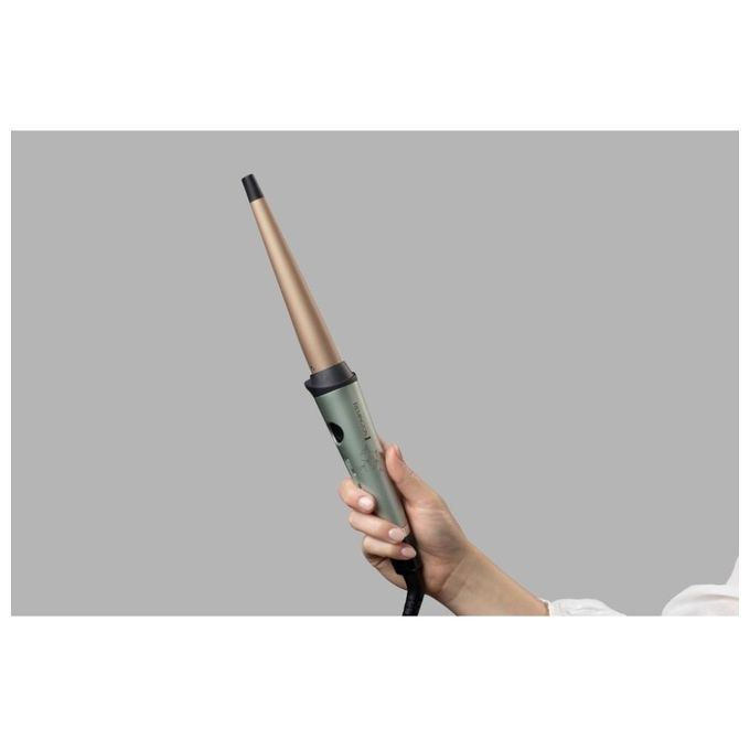 Remington CI5860 Botanicals Arricciacapelli Ceramica 10 temperature 130°C 210°C riscaldamento 30s spegnimento automatico colore Verde