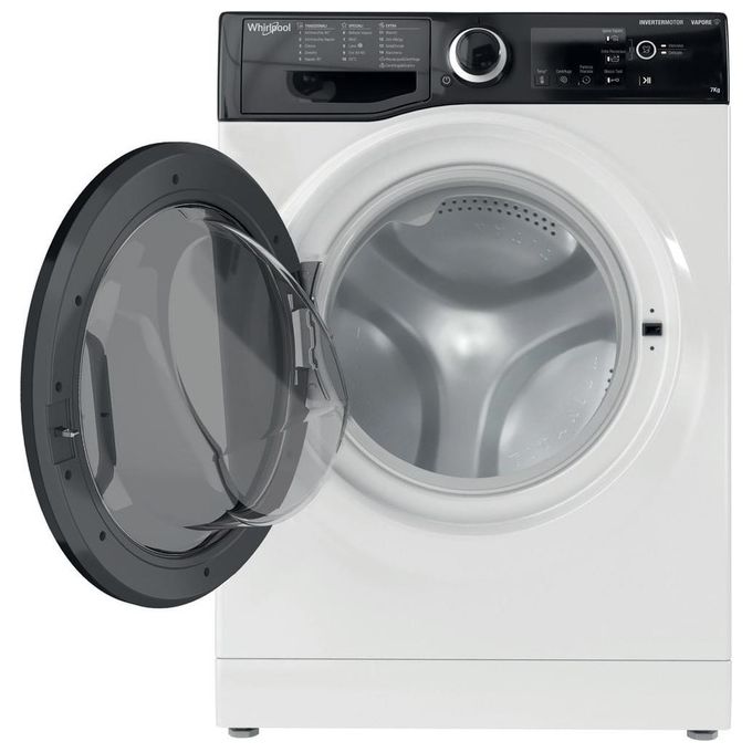 Whirlpool WSB 725 D IT Lavatrice Slim 7 Kg 1200 rpm Classe B Inverter Igiene Vapore 16 Programmi (85x59,5x43,5 cm) colore Bianco