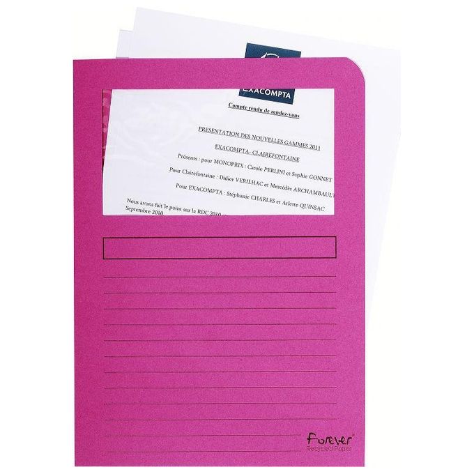 Exacompta Cf10cartelline Con Finestra Forever