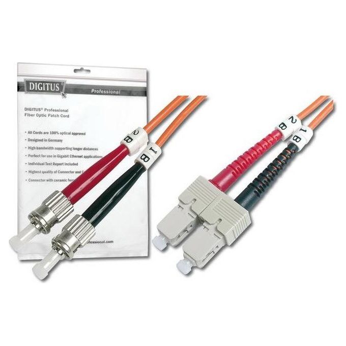 Digitus cavo fibra ottica st a sc multimode duplex 50-125 mt.1 (al-5stsc-01i)