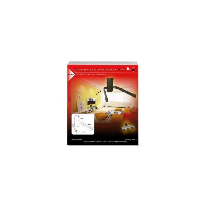 Nilox Supporto Per Dvd da Parete Nero