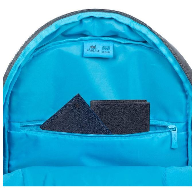 RivaCase 7523 GREY Alpendorf Zaino per laptop 13.3-14 pollici in materiale ecologico RPET colore Grigio