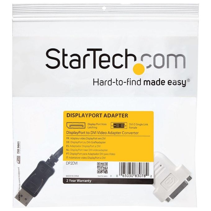 StarTech.com Adattatore Convertitore Video Displayport A Dvi