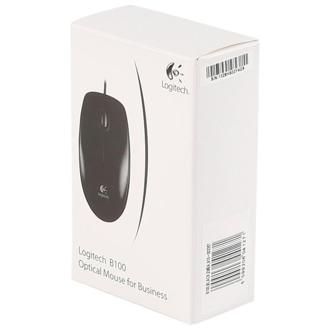 Logitech Mouse B100 Black For Business