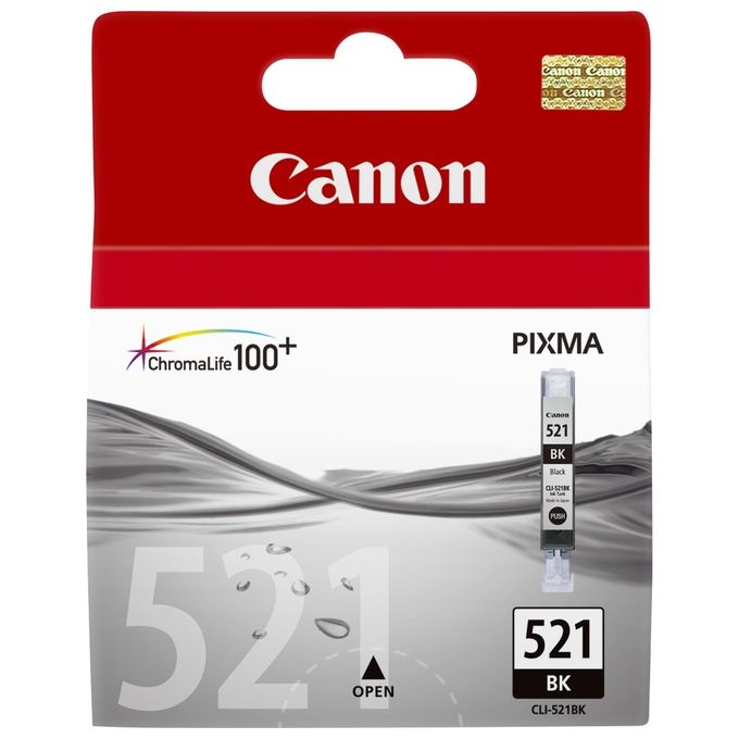 Canon cli-521bk serbatoio nero (contenuto 9 ml)