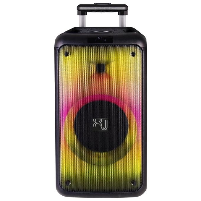X JUMP XJ5000 Altoparlante Amplificato Trolley 180W Bluetooth TWS USB AUX MicroSD Subwoofer 8'' colore Nero