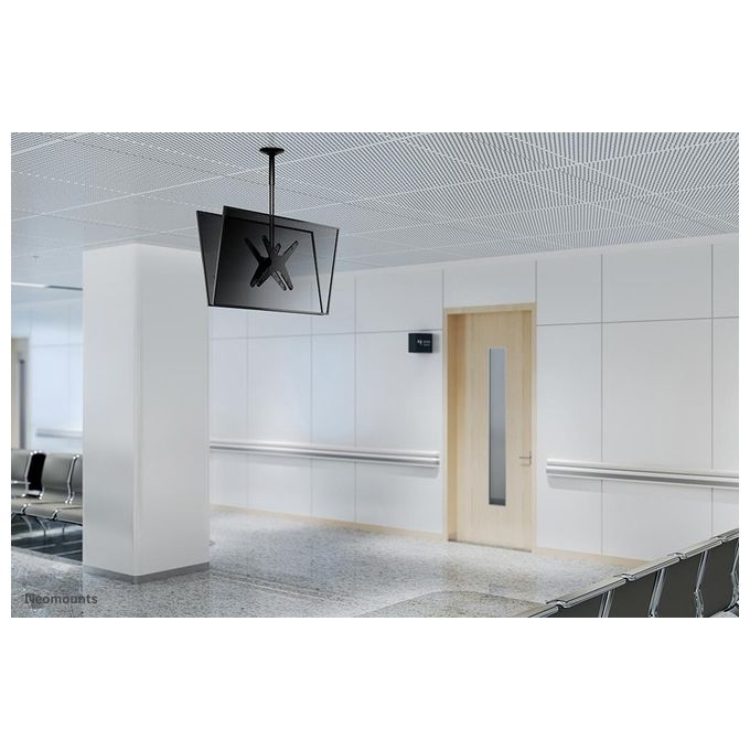 Neomounts FPMA-C340DBLACK Supporto a Soffitto per 2 Monitor TV 32'' 75'' VESA 400x400 50 Kg colore Nero