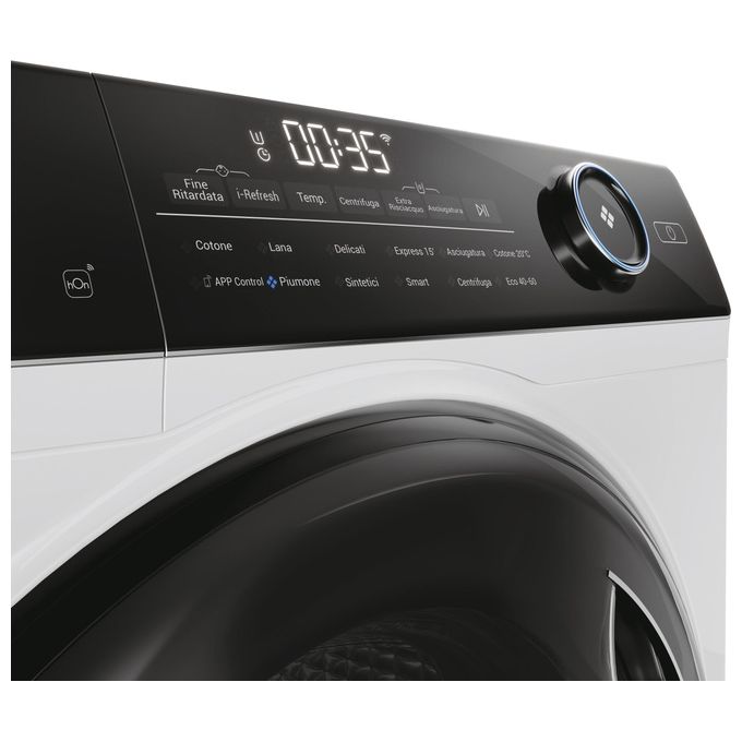 Haier HWD100-B14959U1 I-Pro Serie 5 Lavasciuga Frontale 10-6 Kg 1400 rpm Classe A Wi-Fi hOn I-Refresh ABT (85x60x53 cm) colore Bianco