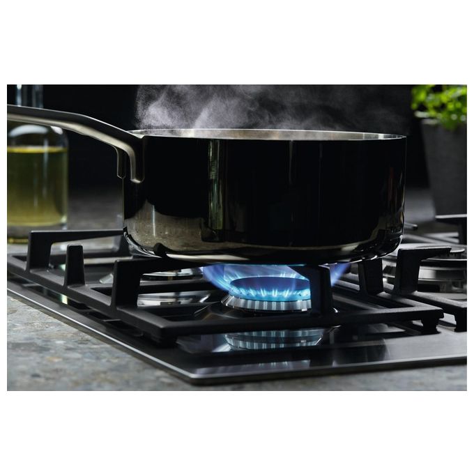 Electrolux KGU64361Z Piano cottura a gas Ultraflat 4 fuochi 1 bruciatore Wok multicorona Griglie in ghisa 60 cm Inox Antimpronta