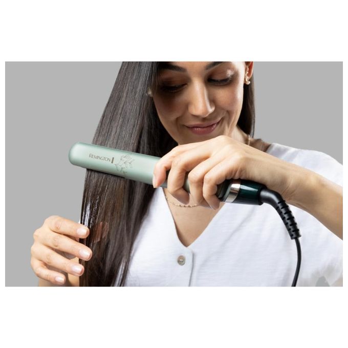 Remington S5860 Botanicals Piastra per Capelli Ceramica 10 temperature 150°C 230°C funzione ionica cavo 3 m colore Verde