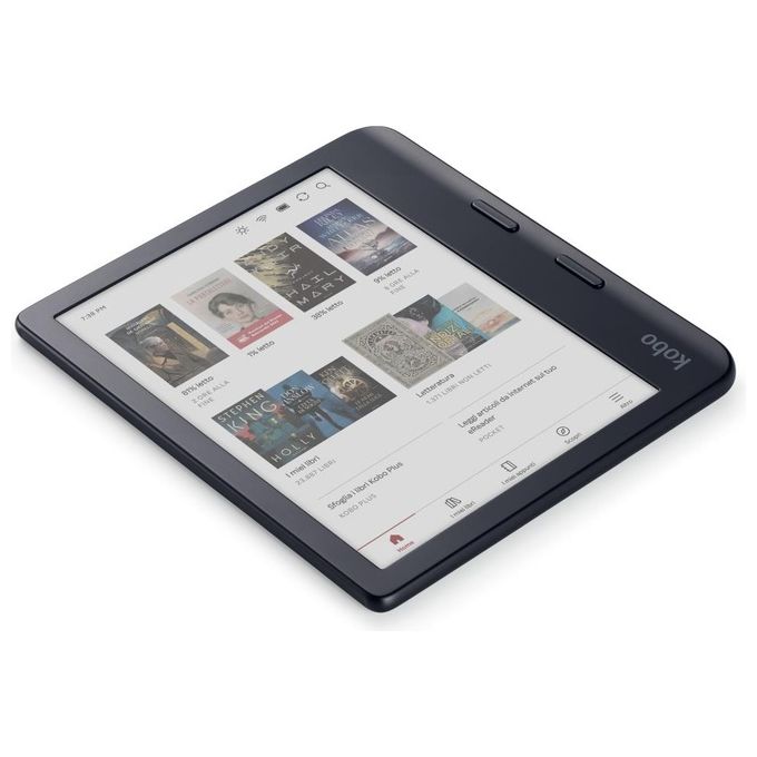 Kobo N428-KU-BK-K-BU Libra Colour eBook Reader Display 7'' E Ink Kaleido 32 GB RAM 1000 MB Wi-Fi Bluetooth USB tipo-C colore Nero