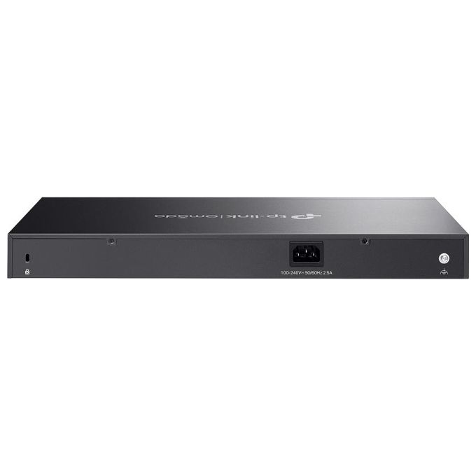 TP-Link SG2428LP Switch PoE Gigabit a 28 porte 16x PoE+ 802.3af-at 30W Budget PoE 150W Gestione Cloud Omada Design senza ventola Struttura in metallo colore Nero