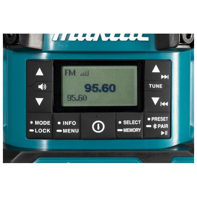Makita MR009GZ Radio da cantiere con lanterna 40V Bluetooth DAB+ USB 360° IP65 colore Nero