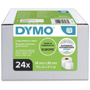 Dymo Cf24x260 etichette Labelwriter 36x89mm Bianco