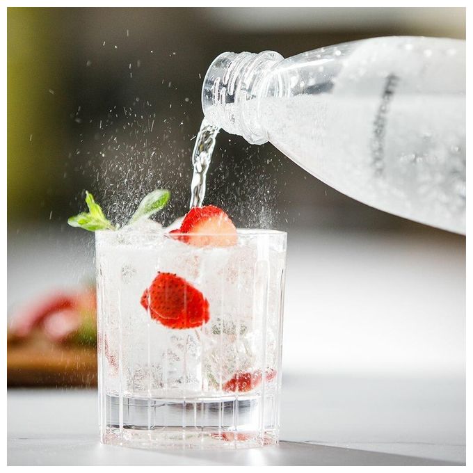 SodaStream 1013511410 ART Gasatore d'Acqua Starter Kit Bottiglia 1 L Ricarica CO2 60 L Snap-lock colore Bianco